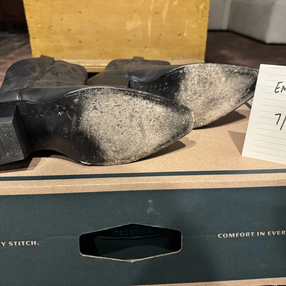 Tecovas Black Leather Western Boots - Picture 5 of 6